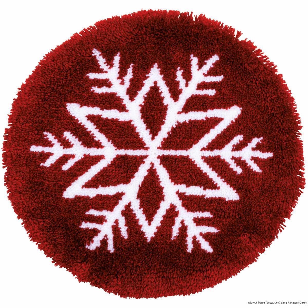 Vervaco Latch hook kit shaped rug ""Ice star""