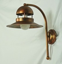 Lampada da parete in oro antico applique rustica per esterno e interno art.403