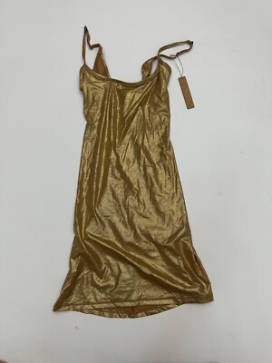 Kim Kardashian SKIMS Fits Everybody Slip Dress Gold (AP-SLP-0651) Size XS