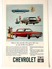1961 Chevrolet Impala Sport Sedan Parkwood Station Wagon Convertible Print Ad 1961 Chevrolet Impala Sport Sedan Parkwood Station Wagon Convertible Print Ad