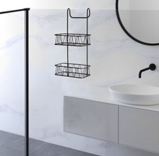 Over Door Bathroom Shower Caddy Hanging Tidy Storage Basket Rack Organize Holder