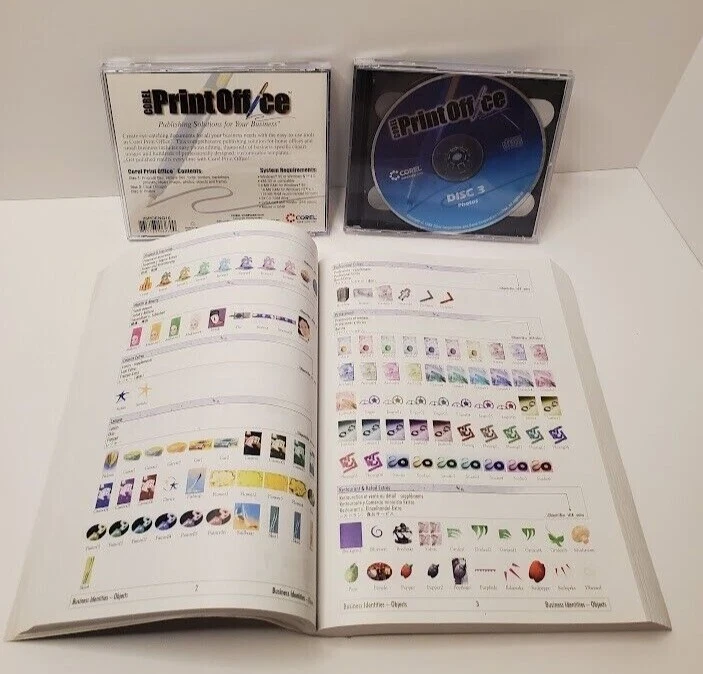 Vintage Software - Corel Print Office Disc 1-3 for Windows 95/NT4.0 with Manual - Image 2 of 3