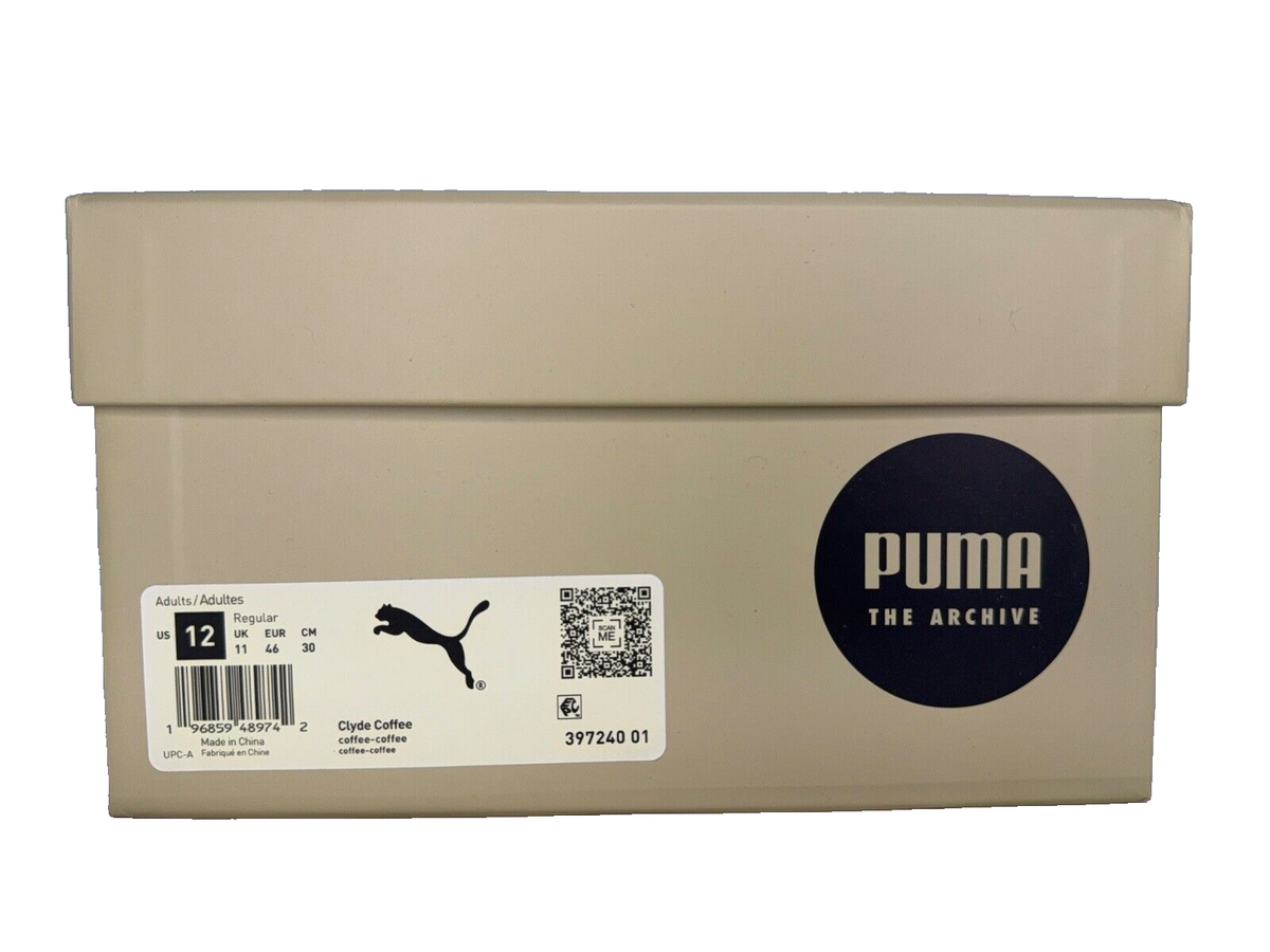 PUMA Clyde Coffee Men's Size 12 Sneakers 397240-01 NIB | eBay