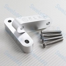 Silver Billet Hood Vent Spacer Riser Jdmpassword For 90-01 Integra 88-00 Civic