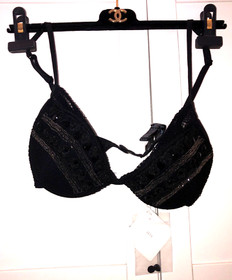 La Perla Calypso Embellished  Bead Mesh Contour Bra ,US 34C / FR 85C NWT $450