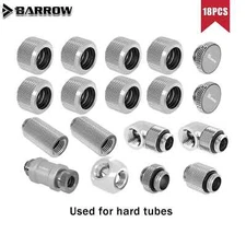 Barrow Fitting Kit OD12mm/14mm/16mm Hand Compression Hard Tube Fitting G1/4"