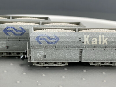 N Scale Minitrix 15618 Dutch State Railways 3 Car Lime Transport Set N0365