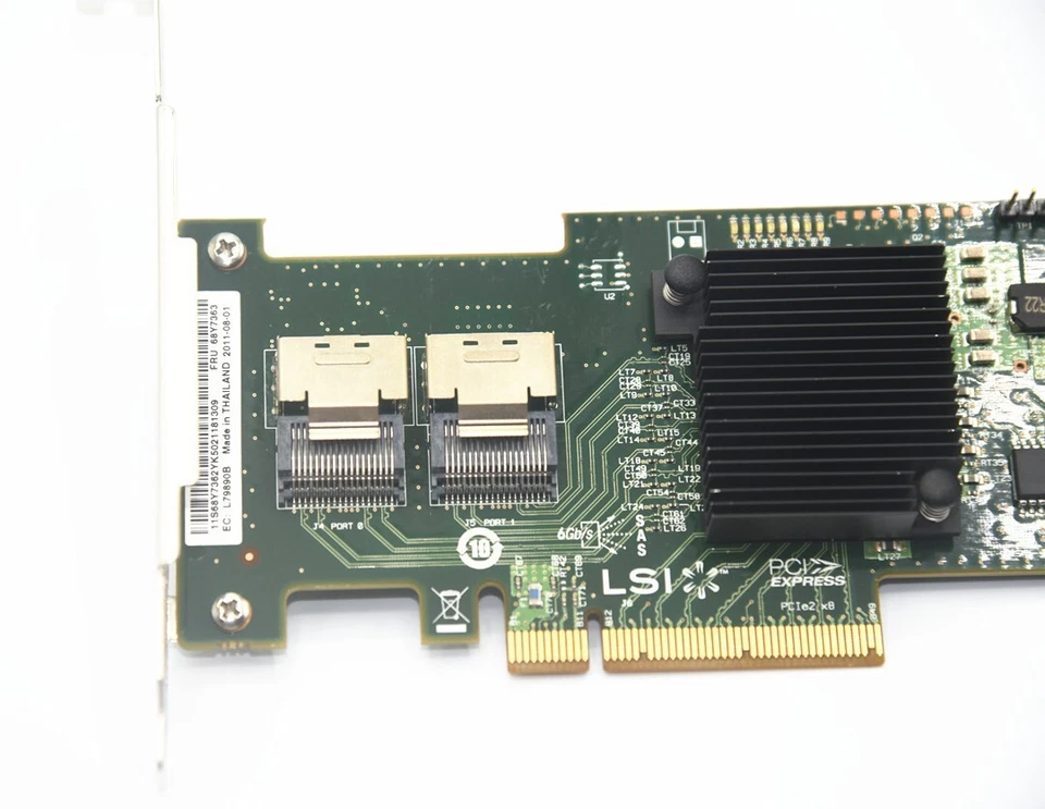 LSI HBA 9200-8I (=9211-8i) Modo IT 6G ZFS FreeNAS unRAID + 2*SFF-8087 SATA EE. UU. Foto 4 de 4