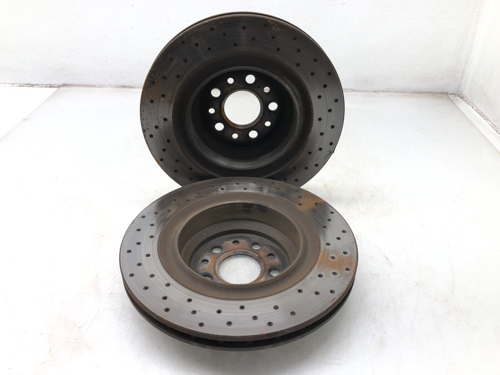 2014-2020 MASERATI GHIBLI S REAR RWD BRAKE ROTORS PAIR X2 OEM.