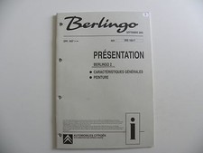 Revue technique Citroen BERLINGO