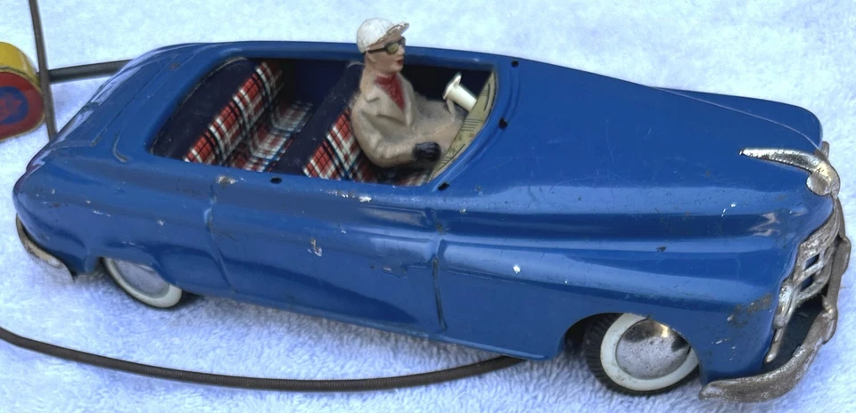 Arnold Remote Control Sedan Convertible Car with Driver Made in West Germany - Image 4 of 4