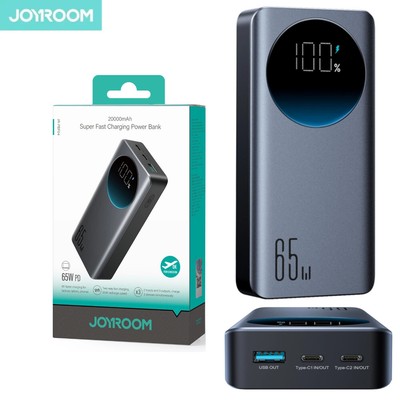 Powerbank 30000mAh / 20000mAh Schnell Ladegerät USB C Power Bank 65W Joyroom