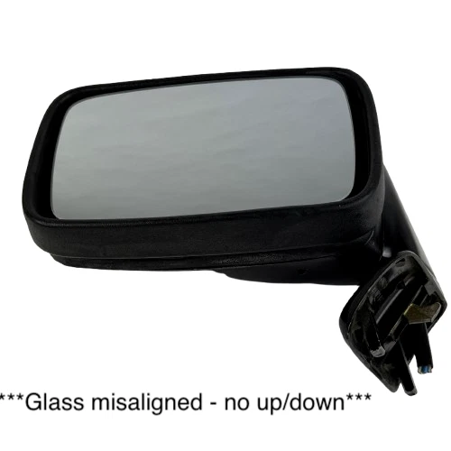 *DEFECT* 1978 - 1989 Porsche 911 964 930 928 944 Left Driver Flag Mirror Black