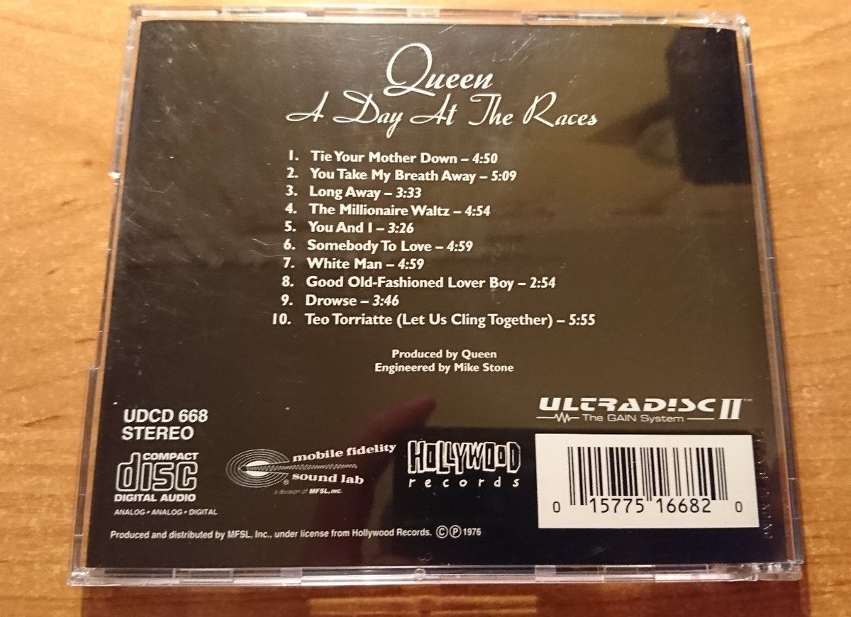 Queen A Day at the Races MFSL　24KゴールドCD QUEEN A DAY AT THE RACES MFSL 24 KARAT GOLD CD SEALED FACTORY