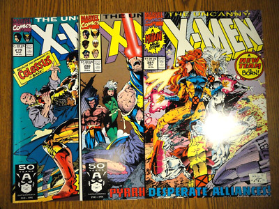 Uncanny X-Men #279 280 281 Run Of 3 Byrne Jim Lee Menge 1st Aufdruck Marvel Set