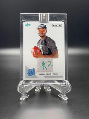 Hassan Haskins 2022 Panini Next Day ON CARD AUTO GREEN ROOKIE SSP 3/10