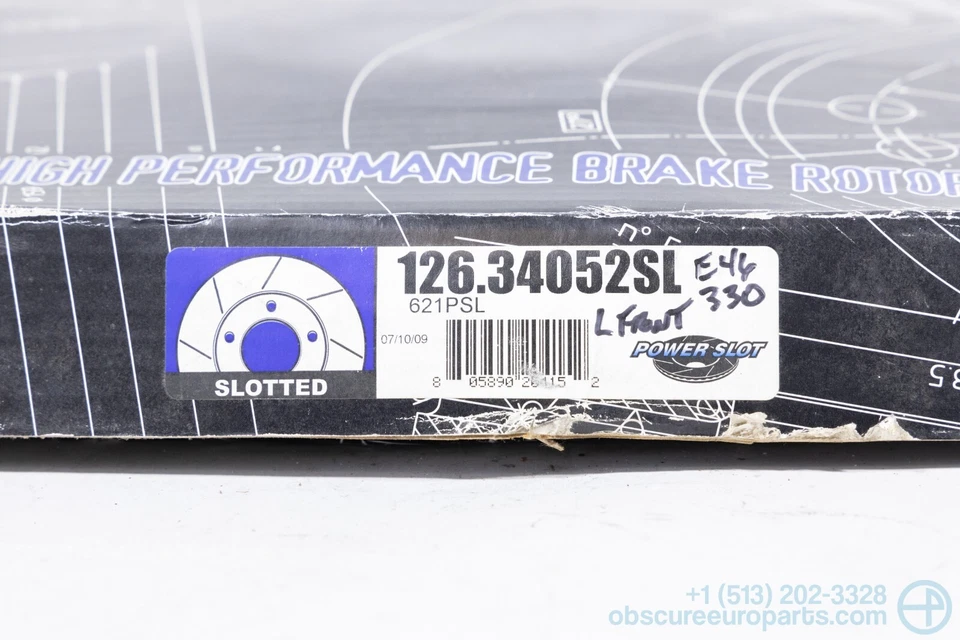 Juego de rotor de freno delantero ranura eléctrica NOS para BMW E46 330i E85 Z4 2001-2008 3.0Si Foto 3 de 4