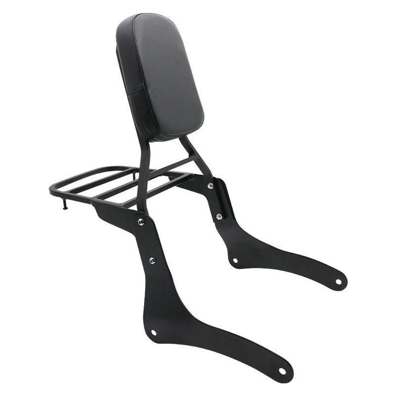 Backrest Sissy Bar & Luggage Rack for Kawasaki Vulcan 900 VN900 2006-2018 Black - Imagem 2 de 4