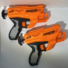 LOT OF 2 Nerf N-Strike Elite Accustrike Series Quadrant Dart Blaster Guns