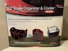 EZ Trunk Organizer -Collapsible PLUS Detachable Cooler.  Holds Up To 40lbs NEW