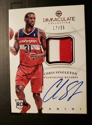 2012/13 No.AP-CS Chris Singleton Immaculate  Collection Rookie/#17/25/Patch/Auto