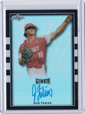 2018 Leaf Perfect Game Metal JUD FABIAN BLACK AUTO Autograph RC Rookie Card 9/15