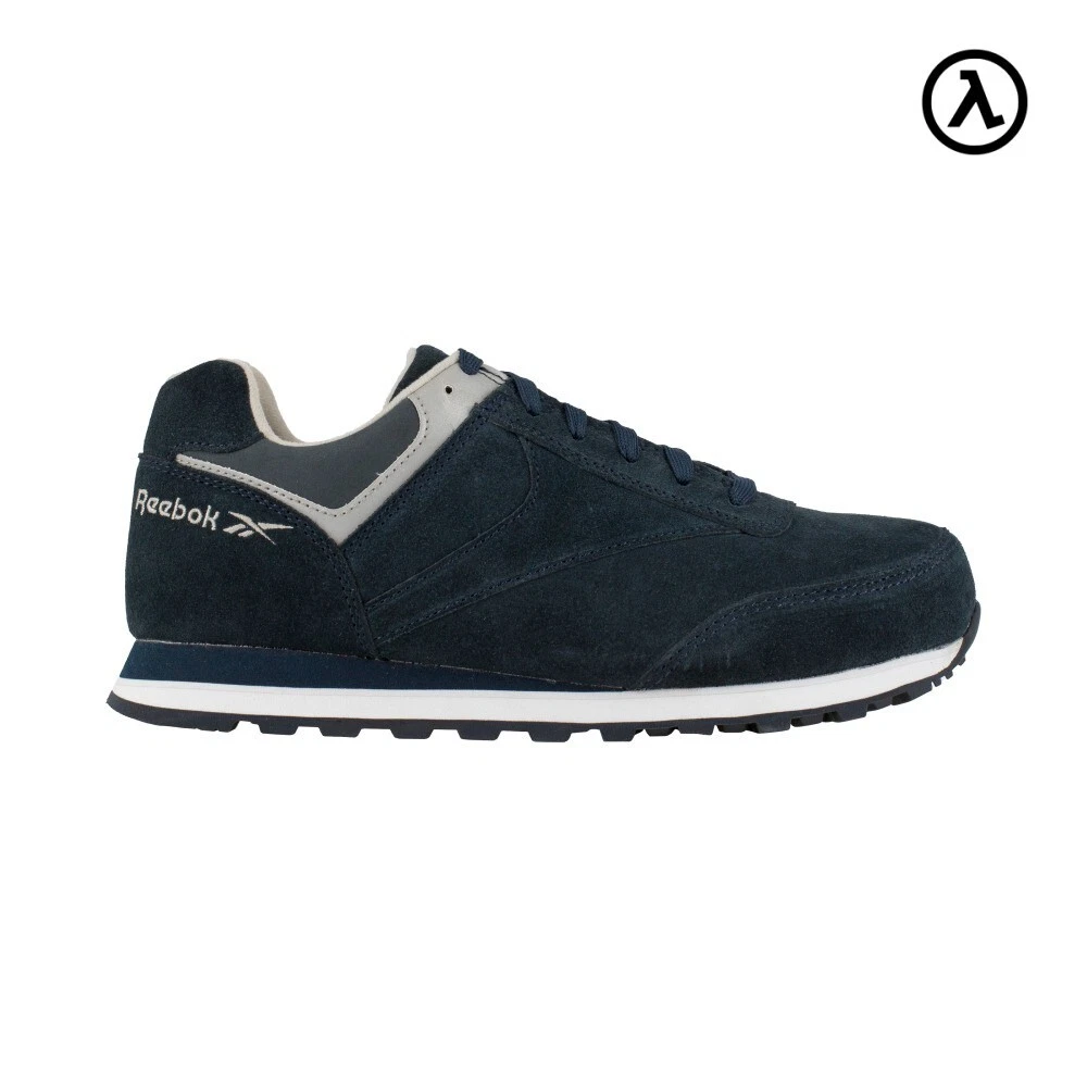 SCARPA DA LAVORO REEBOK LEELAP DONNA RETRÒ JOGGER BLU NAVY STIVALI RB195 TUTTE LE TAGLIE