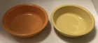 Fiesta ware Orange & Yellow Large 7" Cereal Bowls HLC -  Set of 2