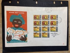 Netherlands 1966 FDC 1st day Cover Sheet Kinderzegels Unaddressed
