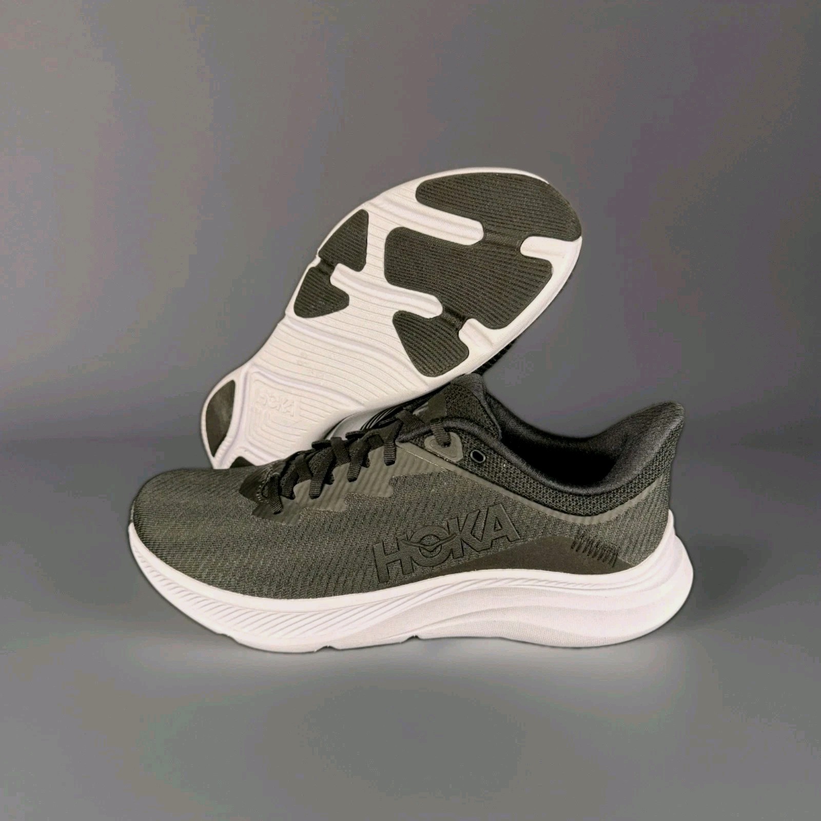 Hoka One One Solimar 1123074 BWHT Running Shoes Black White Men 8.5  D Women 10. thumbnail 9