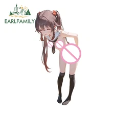 EARLFAMILY HuTao Anime Car Sticker Motorcycle Artistic Helmet Hood SUV Decal