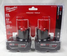 Milwaukee M12 12-Volt Red Lithium XC Extended Capacity 3.0 AH Battery 2-Pack