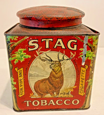 Antique Stag Tobacco Tin