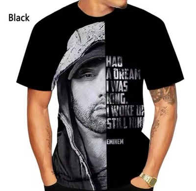 KIDZTRENDZ Summer Kids Unisex Adults Rapper Eminem Hip Hop 3D Printed T-shirts Tops NEW
