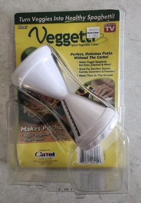 Veggetti Spiral Vegetable Cutter Veggie Spaghetti Stir Fry Garnish Salad Prep
