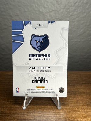 2024-25 Totally Certified Zach Edey Rock The Rim Mirror #1 Rookie