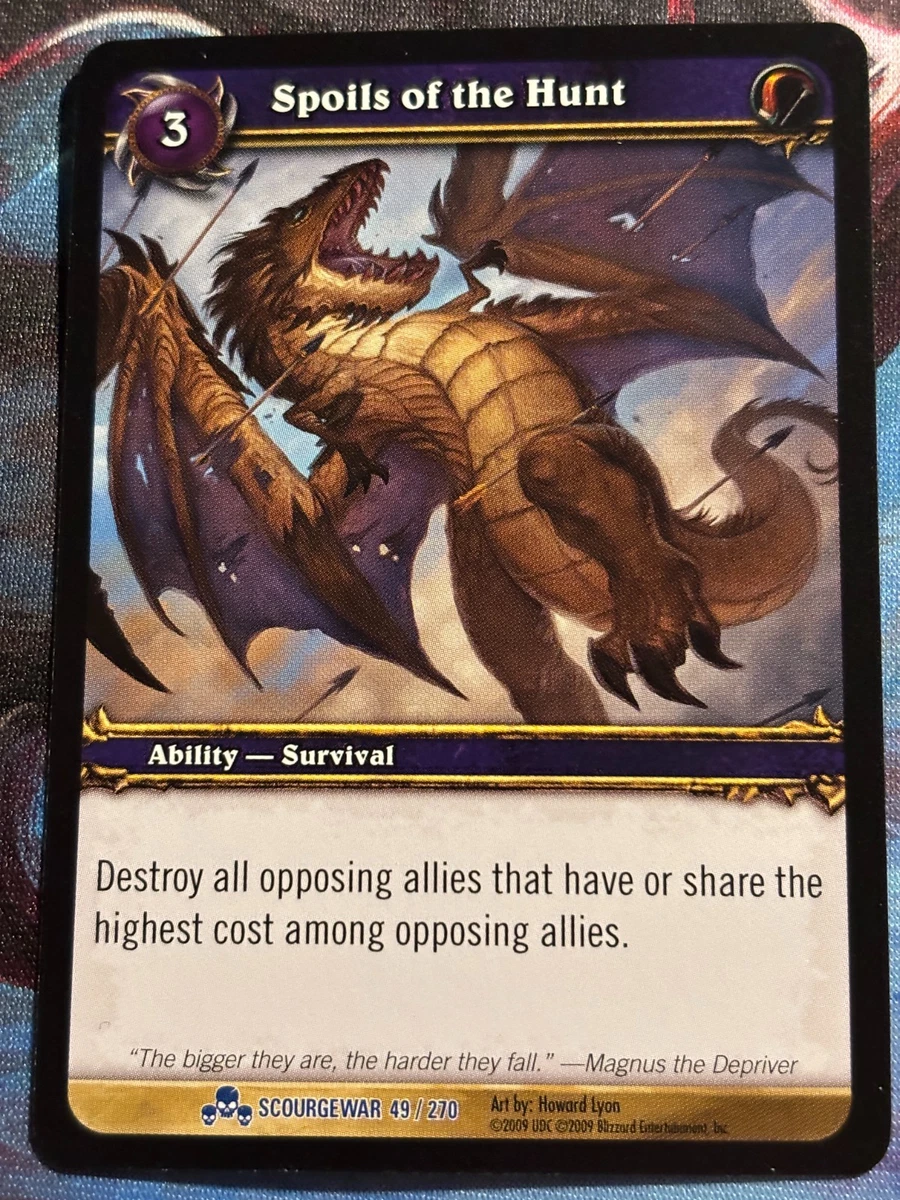 World of Warcraft TCG Rare Individual Collectible Card Game Cards for sale 