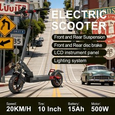 APP-Linked 25MPH Dual-Shock Scooter - Adult Xmas/Birthday Stunning Gift Idea 10"