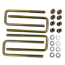 4PCS Square U-Bolts 2.5" Wide Leaf Springs 8.75" Long Compatible with As Shown