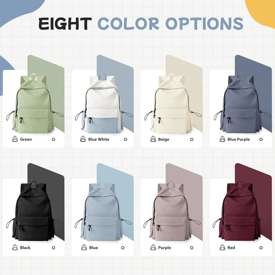 Zaino Donna Scuola Superiore Zaini Scuola Superiore Ragazza Zaino Scuola Media R - Immagine 3 di 4