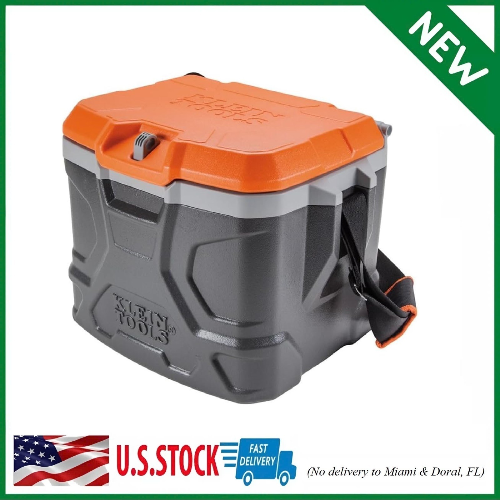 55600 Work Cooler, 17-Quart Lunch Box Holds 18 Cans, Keeps Cool 30 Hours, Seats