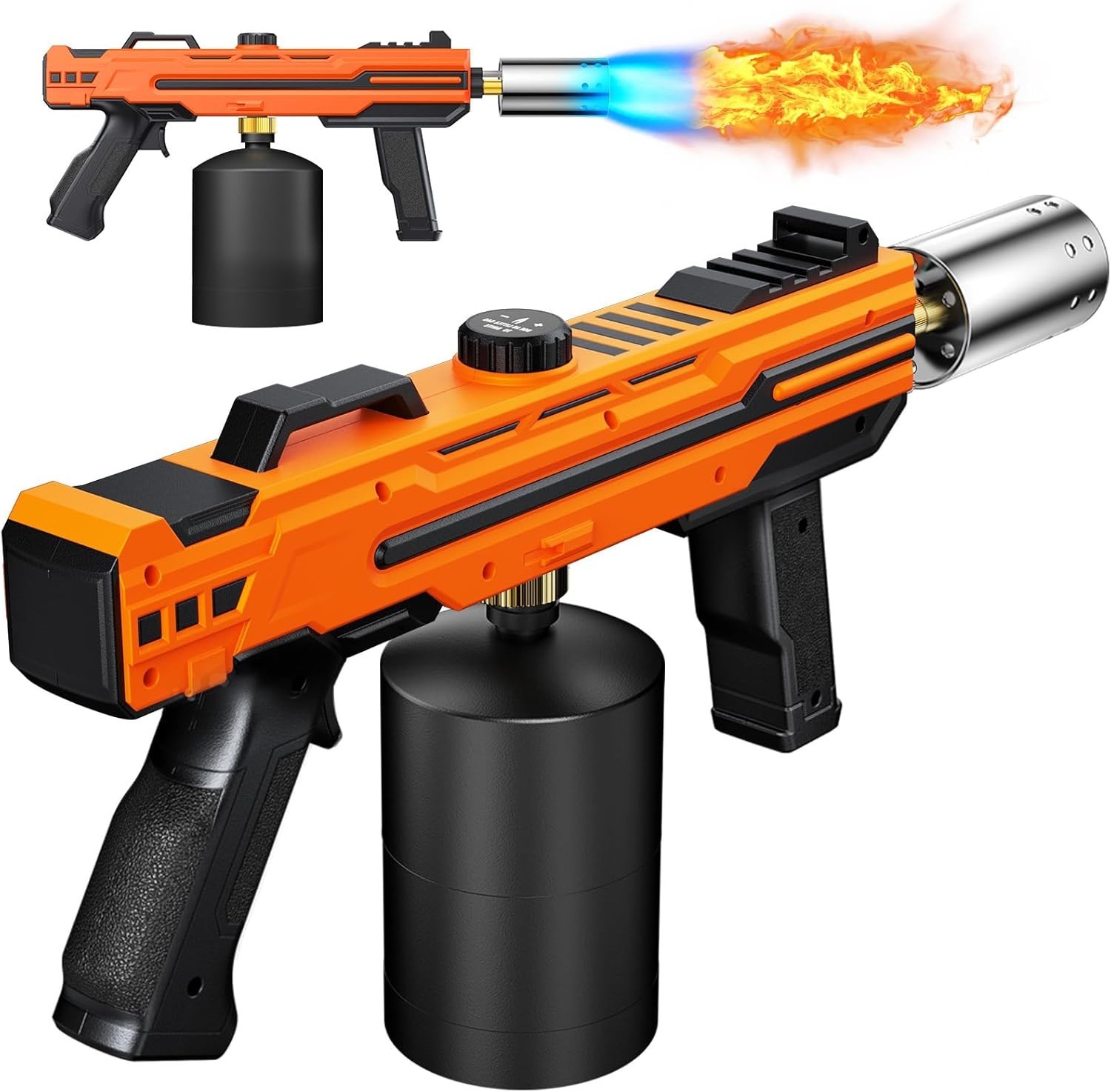 With Adjustable Flame,