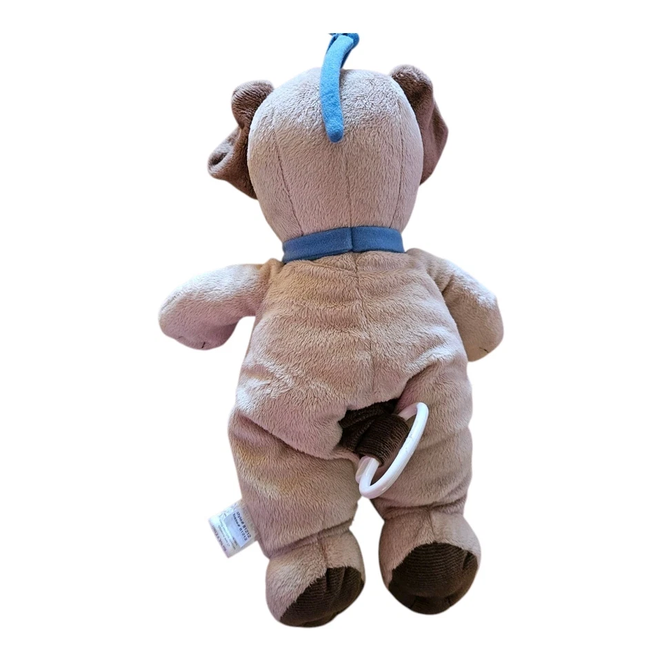 Carter’s Child Of Mine Brown Musical Puppy Dog Pull Plush Spotted Stuffed Dots - Image 3 of 4