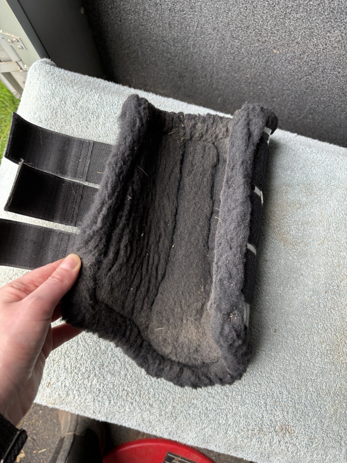 DSB Boots Glossy Black Large Horse Fleece