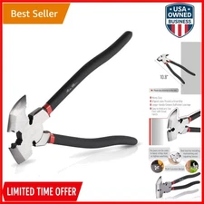Fencing Pliers 10 Inch Steel Alloy Multi Tool Fence Cutter Nail Puller