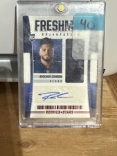 2023 rookies & stars Freshman Roschon Johnson fo-rj /99 Auto