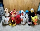 Ty Beanie Baby birds LOT Vintage 1990s original heart-shaped hangtags 12pcs￼