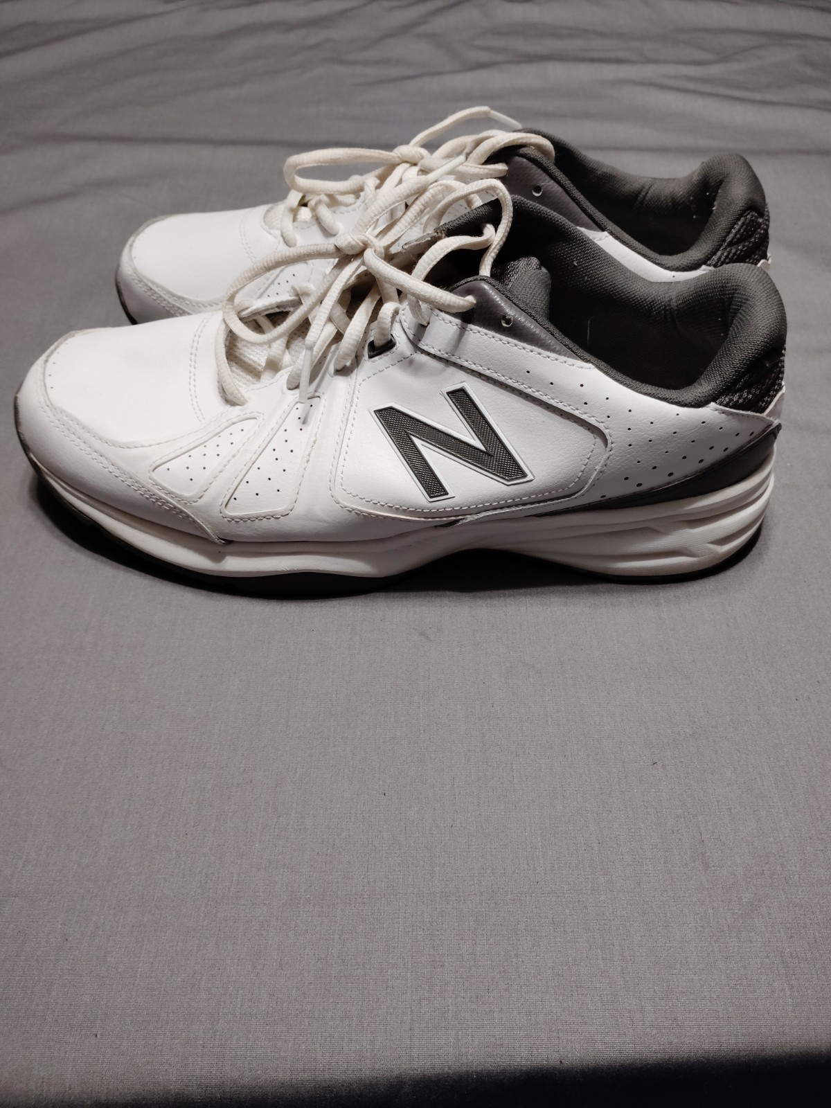 EUC-New Balance MX409 Cross-Training White/Black Athletic Sneakers Men 11 4E* image 9