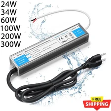LED Power Supply 110V to DC 12V Voltage Converter Transformer Adapter Waterproof