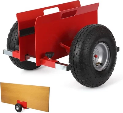 GRAVEE 600LBS Adjustable Panel Dolly Drywall Mover with 10" Inflatable Tires